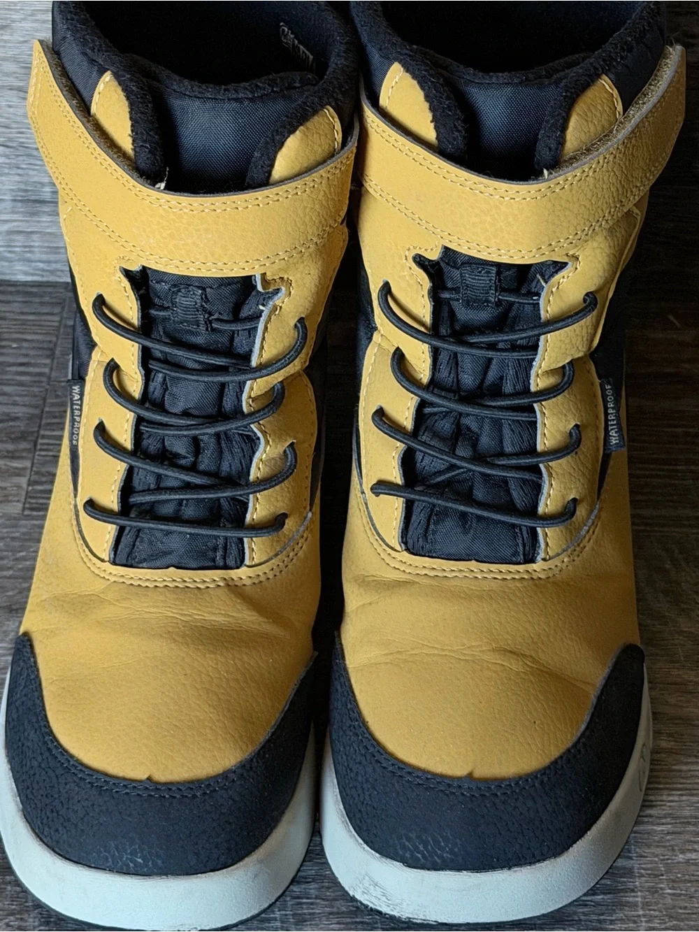 Merrell Kids Waterproof Winter Boots Mustard Yellow Black Size 3